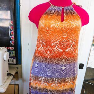 Lascana for Venus Ombre Halter Dress Sz M